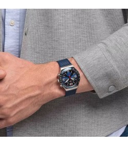 New blue silicone strap for Swatch watch AYV2454