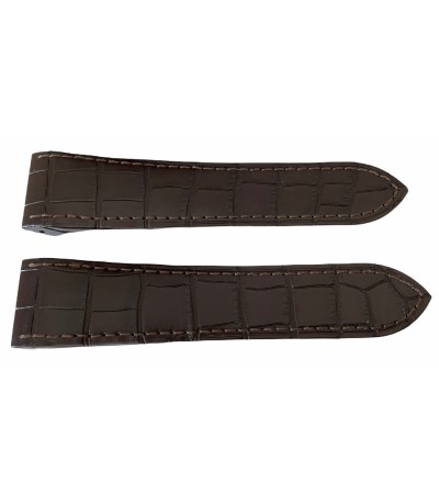 New Cartier brown leather strap KD1IJU74 24.5mm