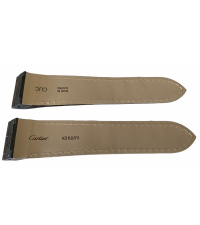 New Cartier brown leather strap KD1IJU74 24.5mm