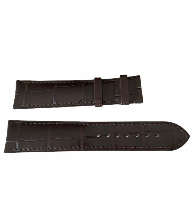 Кафява кожена каишка за часовник Cartier 20 мм KD1QBN87