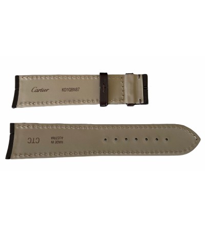 New Cartier watch brown leather strap KD1QBN87 20mm