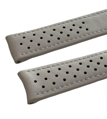 New Heuer grey leather strap 22mm f ...