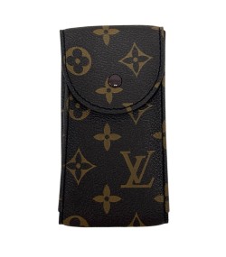 New Louis Vuitton watch brown leather pouch