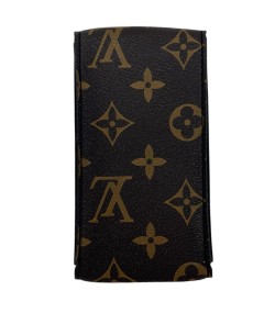 New Louis Vuitton watch brown leather pouch