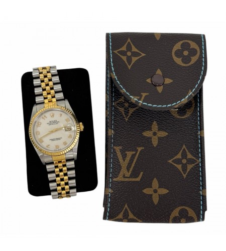 New Louis Vuitton watch brown leath ...