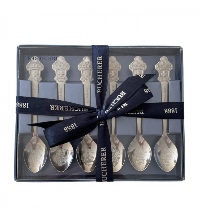 New Rolex Bucherer Lucerne set of 6 spoons