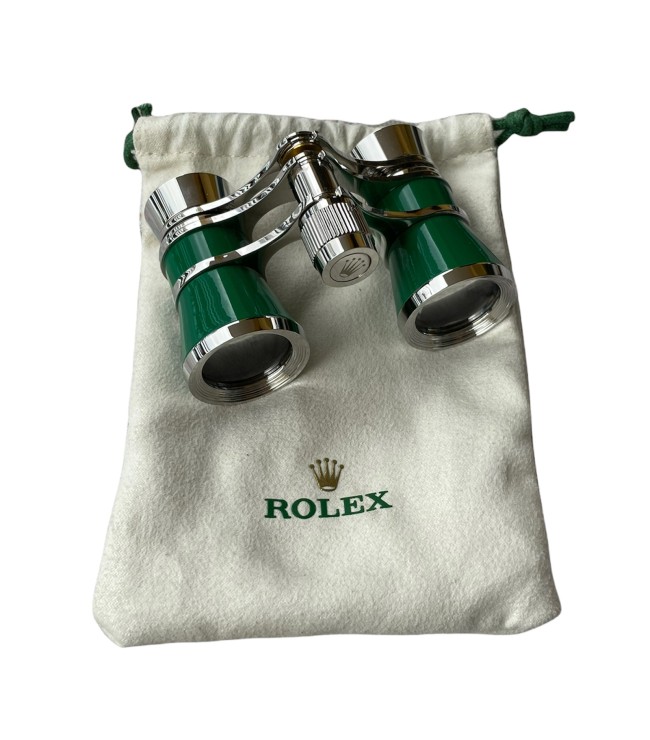 Бинокъл Rolex от стомана в зелено за спортни събития
