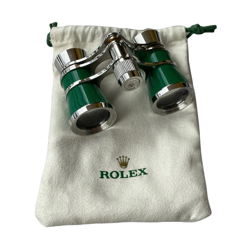 Бинокъл Rolex от стомана в зелено за спортни събития Бинокъл Rolex от стомана в зелено за спортни събития