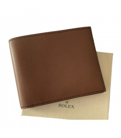 New Rolex leather brown men\'s wallet