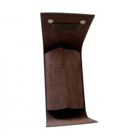New Rolex leather pouch travel box in brown for 1 watch