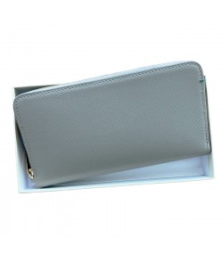 New Rolex leather women grey long wallet 2022