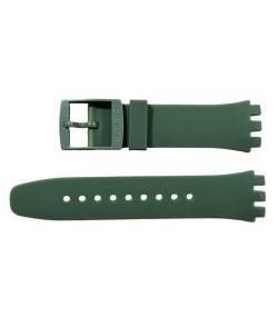 New silicone green Swatch strap ASUSG406