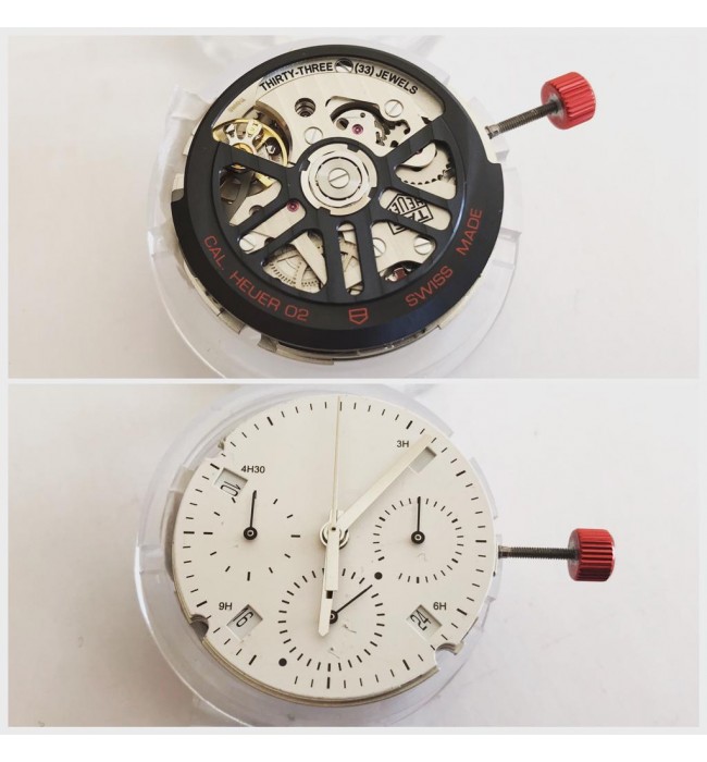 Chronograph механизъм Tag Heuer Caliber 02