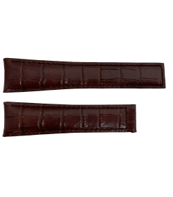New Tag Heuer genuine leather strap, dark brown 22mm