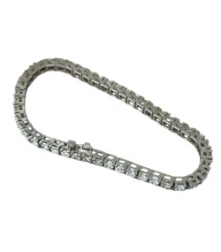 New Tennis bracelet 14k white gold with natural diamonds 6.6 ct, 15.29 gr.