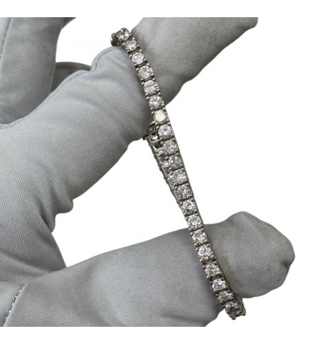 New Tennis bracelet 14k white gold  ...