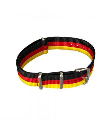 Nylon watch NATO strap in black, re ...
