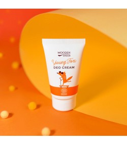 Bio Organic Cream Deodorant, Young Fox, 40 ml, Wooden Spoon