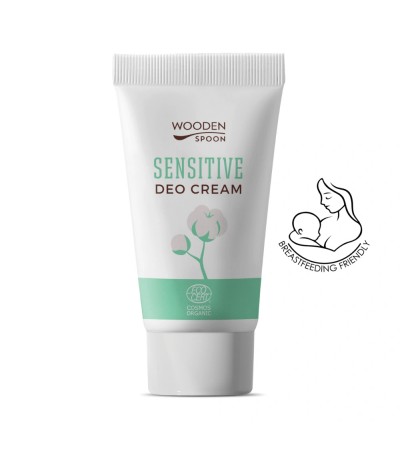 Bio Deo Cream, Sensitive, 40 ml, Wooden Spoon