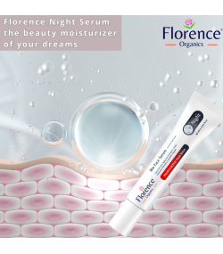 Organic Face Serum, Night Repair with Vitamin C Serum & Hyaluronic Acid 30 ml. Florence Organics