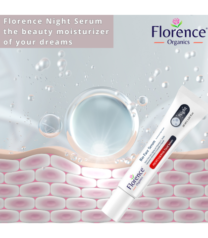 Organic Face Serum, Night Repair with Vitamin C Serum & Hyaluronic Acid 30 ml. Florence Organics