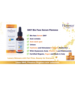 Organic Vitamin C Serum & Hyaluronic Acid for Face, Neck and Eye contour 30 ml. Florence Organics
