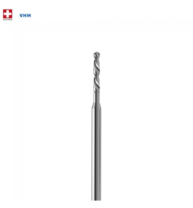 Pivot drill, hard metal VHM, shaft 1.00 mm, head 0.16 mm