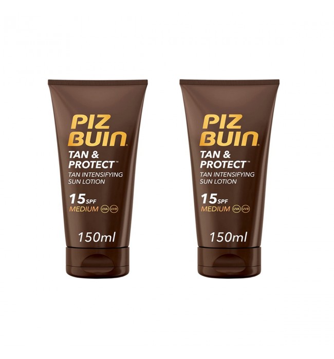 PIZ BUIN – Tan & Protect Tan Intensifying Lotion SPF 15 150ml Pack of 2
