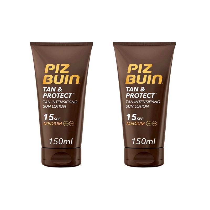 PIZ BUIN – Лосион за интензивно загаряване SPF 15 150 мл (пакет от 2) PIZ BUIN – Лосион за интензивно загаряване SPF 15 150 мл (пакет от 2)