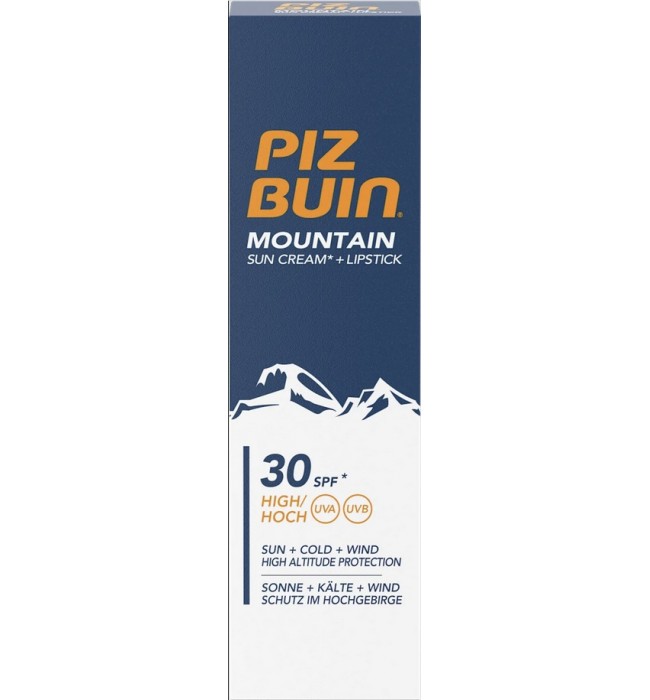 Piz Buin Mountain Sun Cream SPF 30 (20ml) + Lipstick SPF 30 (2.3ml)