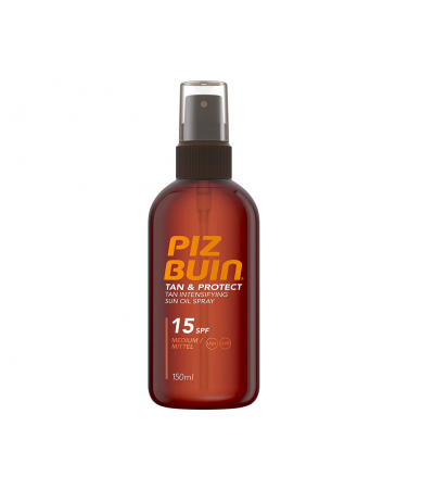 Piz Buin Tan & Protect Tan Accelerating Oil Spray SPF 15 3 x 150ml