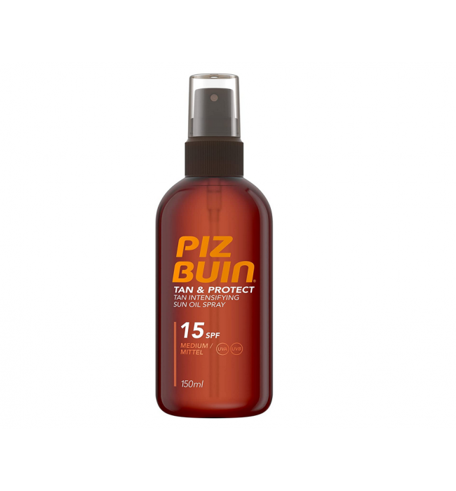 Piz Buin Tan & Protect Tan Accelerating Oil Spray SPF15, 150ml