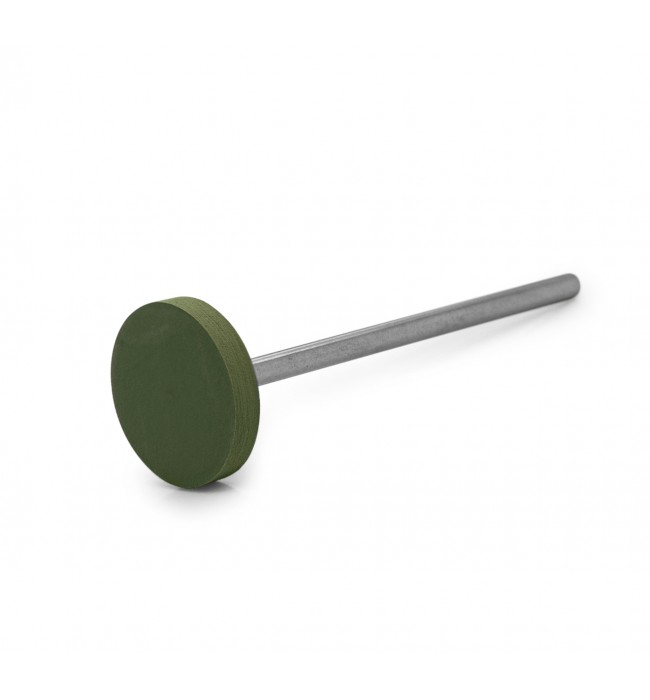 Polisher Eveflex silicon carbide green wheel, Ø 14,5 x 2 mm, very soft, grain fine, HP-shank