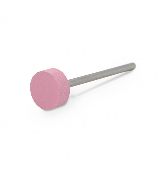 Polisher Universal pink silicon carbide wheel, Ø 11 x 4 mm, soft, grain very fine, HP-shank