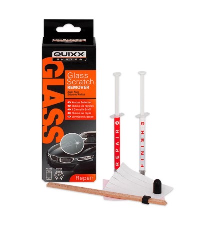 QUIXX Glass Scratch Remover Kit Windshield & Window Repair Diamond Polish, ref. 10172