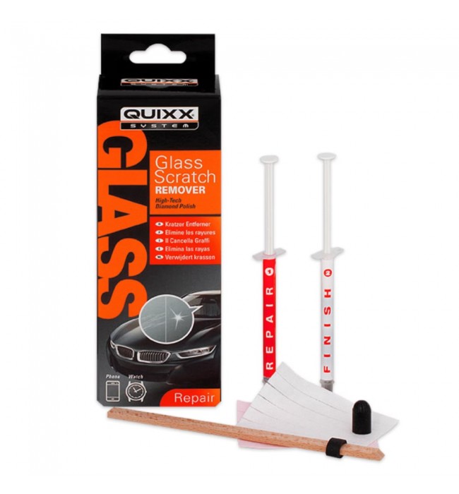 QUIXX Glass Scratch Remover Kit Windshield & Window Repair Diamond Polish, ref. 10172