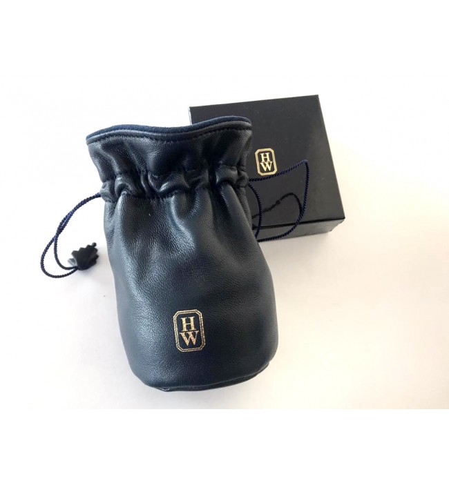 Rare Harry Winston leather travel watch pouch