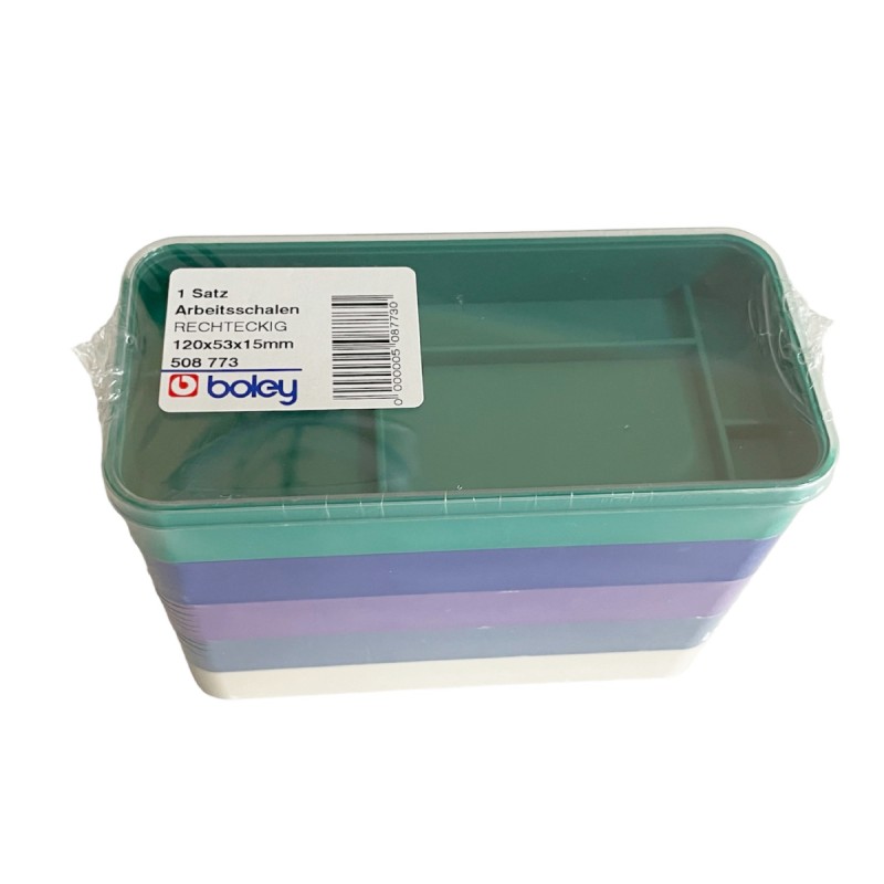 Правоъгълни подноси за части на часовници Boley - 5 броя Правоъгълни подноси за части на часовници Boley - 5 броя
