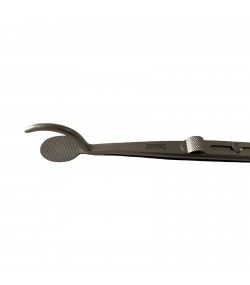 Regine 201RG tweezers with a serrated base and slide lock for holding shanks and settings in position while soldering