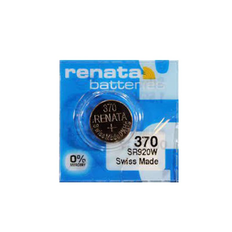 Батерия Renata 370 SR920W за часовници 1.55V Батерия Renata 370 SR920W за часовници 1.55V
