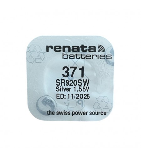 Renata 371 SR920SW watch coin batte ...