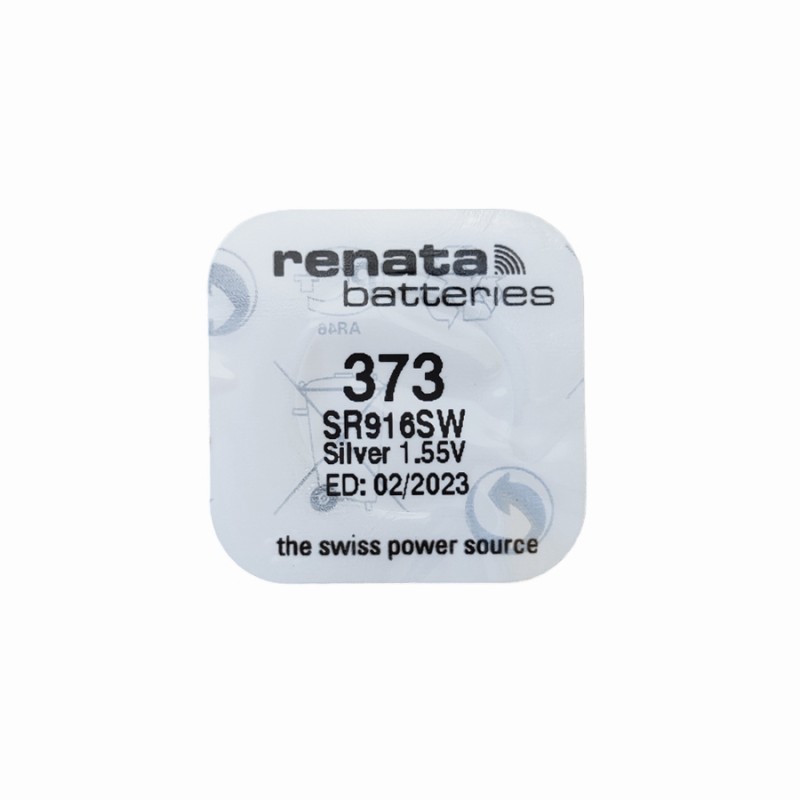 Батерия за часовник Renata 373 SR916SW 1.55V Швейцарско производство Батерия за часовник Renata 373 SR916SW 1.55V Швейцарско производство