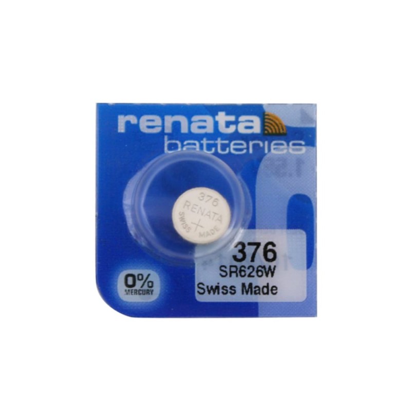 Батерия Renata 376 SR626W за часовници 1.55V Батерия Renata 376 SR626W за часовници 1.55V