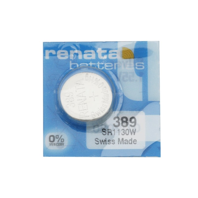 Батерия Renata 389 SR1130W за часовници 1.55V Батерия Renata 389 SR1130W за часовници 1.55V