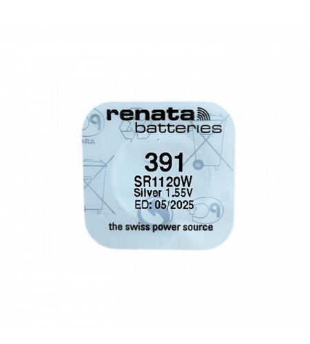 Renata 391 silver oxide coin batter ...