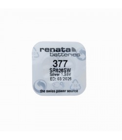 Renata Watch Battery 377 SR626SW 1.55v Silver Oxide