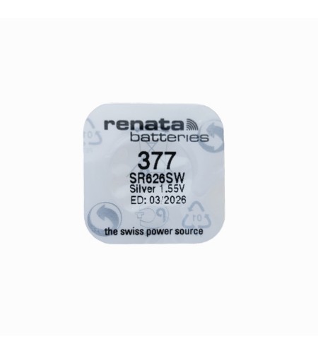 Renata Watch Battery 377 SR626SW 1. ...