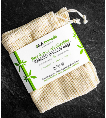 Set of 3 Reusable Produce Bags – Ol ...