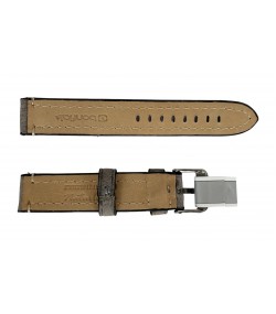 Rodeosoft Chrono dark grey watch leather strap 18 mm