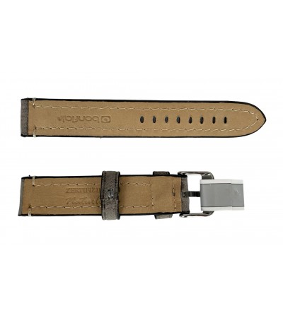 Rodeosoft Chrono dark grey watch leather strap 18 mm
